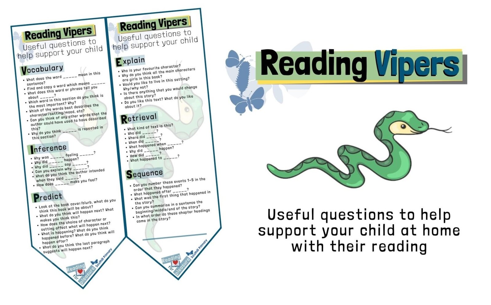 reading vipers worksheet